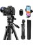 Teleskop Seti 152 cm Kamera Tripod Standı Dslr/slr Için Alüminyum Sıvı Kafalı, Profesyonel Fotoğrafçılık Tripod Telefon Tutucu Uzaktan (Yurt Dışından) 2