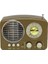 Kahverengi Taşınabilir Klasik Retro Fm Am Sw Radyo Mini Ahşap Bluetooth Kablosuz Stereo Hoparlör Desteği USB Aux Tf Kart Şarj Edilebilir Radyo (Yurt Dışından) 1