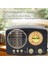 Kahverengi Taşınabilir Klasik Retro Fm Am Sw Radyo Mini Ahşap Bluetooth Kablosuz Stereo Hoparlör Desteği USB Aux Tf Kart Şarj Edilebilir Radyo (Yurt Dışından) 2