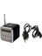 Siyah TD-V26 Fm Radyo Mp3 Çalar Hoparlör Taşınabilir Cep Dijital Fm Stereo Radyo Alıcısı LCD Ekran Desteği USB Tf Kart (Yurt Dışından) 1