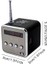 Siyah TD-V26 Fm Radyo Mp3 Çalar Hoparlör Taşınabilir Cep Dijital Fm Stereo Radyo Alıcısı LCD Ekran Desteği USB Tf Kart (Yurt Dışından) 2