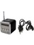 Siyah TD-V26 Fm Radyo Mp3 Çalar Hoparlör Taşınabilir Cep Dijital Fm Stereo Radyo Alıcısı LCD Ekran Desteği USB Tf Kart (Yurt Dışından) 4