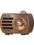 Ceviz Prunus Taşınabilir Ahşap Mini Radyolar Retro Radyo Fm Altavoz Bluetooth 5.0 Hoparlör Aux Kablosu Masaüstü Radyo Kablosuz Vintage Oyna (Yurt Dışından) 1