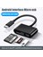 Mikro 3'ü 1 Arada Beyaz Sd Kart Okuyucu USB C Kart Okuyucu 3'ü 1 Arada USB Tf/mirco Sd Akıllı Bellek Kartı Okuyucu Tip C Otg Flash Sürücü Kart Okuyucu Adaptörü (Yurt Dışından) 3