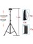 1.2 M Tripod 1.2/1.6/2.1 M Taşınabilir Alüminyum Telefon Dsl Kamera Canlı Tripod Standı Dağı Dijital Kamera Tripodu Desteği iPhone Için LED Halka Işık (Yurt Dışından) 1
