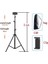 2.1 M Tripod 1.2/1.6/2.1 M Taşınabilir Alüminyum Telefon Dsl Kamera Canlı Tripod Standı Dağı Dijital Kamera Tripodu Desteği iPhone Için LED Halka Işık (Yurt Dışından) 1