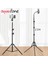 2.1 M Tripod 1.2/1.6/2.1 M Taşınabilir Alüminyum Telefon Dsl Kamera Canlı Tripod Standı Dağı Dijital Kamera Tripodu Desteği iPhone Için LED Halka Işık (Yurt Dışından) 2