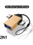 2ın1 Altın Tip C Erkek USB Dişi Kablo Dönüştürücü Cep Telefonu Için 2in1 Mikro USB USB Konektörü Otg Adaptörü U Disk Fare Dizüstü Bilgisayar (Yurt Dışından) 1