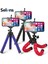 Gümüş Selens Tripod Esnek Sünger Ahtapot Ayarlanabilir Mini Kamera Tripodu Telefon Tutucu Klip Standı IPhone Xiaomi Huawei Ipad (Yurt Dışından) 4
