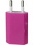 Gül Kırmızı 5 V/1A Taşınabilir USB Şarj Kafası Ab Tak Elektrik Soketi Fişler Seyahat Adaptörü Foriphone x 8 7 6 Foripad Hızlı Şarj (Yurt Dışından) 1