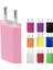 Gül Kırmızı 5 V/1A Taşınabilir USB Şarj Kafası Ab Tak Elektrik Soketi Fişler Seyahat Adaptörü Foriphone x 8 7 6 Foripad Hızlı Şarj (Yurt Dışından) 2