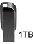 Siyah 1 Tb 2 Tb Metal USB 3.0 Kalem Sürücü 2 Tb USB Flash Sürücüler 1 Tb Yüksek Hızlı Pendrive Su Geçirmez USB Flash Disk Yeni Yükseltilmiş Type-C Adaptör (Yurt Dışından) 1