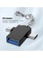 004 2'si 1 Arada Otg Adaptör USB 3.0 Dişi Mikro USB Erkek ve USB C Erkek Konnektör Alüminyum Alaşımlı Hareket Halinde Dönüştürücü (Yurt Dışından) 3