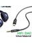 Siyah 2 M Keysıon Hıfı Dac Kulaklık Amplifikatörü USB Tip C Aux Erkek Hoparlör Ses Adaptörü 32BIT 384 Khz Dijital Dekoder Araba Aux Dönüştürücü (Yurt Dışından) 5