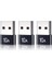 Siyah 3 Adet 10A Tip C Dişi USB A Erkek Otg Adaptörü Usb-C Dönüştürücü Macbook Xiaomi Samsung Oneplus Realme Için Kablo Konnektör Adaptörü (Yurt Dışından) 1
