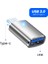 2 LED Gümüş Elough LED USB 3.0 Tip C Otg Adaptör Mikro Tip C Erkek USB 3.0 Dişi Dönüştürücü Macbook Samsung Xiaomi Poco Adaptörleri (Yurt Dışından) 1