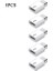 Beyaz Logo-5 Adet 5 Adet Adaptör Mikro USB Dönüşüm Tip-C Adaptör Veri Kablosu Dönüştürücü Şarj Veri Kablosu 2 In 1 Cep Telefonu Aksesuarları (Yurt Dışından) 1