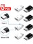 Beyaz Logo-5 Adet 5 Adet Adaptör Mikro USB Dönüşüm Tip-C Adaptör Veri Kablosu Dönüştürücü Şarj Veri Kablosu 2 In 1 Cep Telefonu Aksesuarları (Yurt Dışından) 2