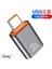 Gri USB C 10A USB Otg Tip C Veri Aktarım Adaptörü Tip C Dişi USB Erkek Dönüştürücü Hızlı Şarj Adaptörü Samsung Xiaomi Huawei Için (Yurt Dışından) 1