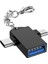 Zincirli Gümüş 2'si 1 Arada Tip-C USB 3.0 Dişiden Mikro USB Otg Adaptörüne Android Telefon Için Veri Dönüştürücü Tablet Için Sabit Disk Alüminyum Alaşımlı (Yurt Dışından) 2