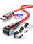 Kırmızı 2m Kablo 60W Pd Hızlı Şarj Kablosu USB Tip C Mikro Manyetik Veri Kabloları iPhone Şarj Kablosu Macbook Dizüstü Bilgisayar Için Mikro (Yurt Dışından) 2
