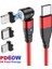 Kırmızı 2m Kablo 60W Pd Hızlı Şarj Kablosu USB Tip C Mikro Manyetik Veri Kabloları iPhone Şarj Kablosu Macbook Dizüstü Bilgisayar Için Mikro (Yurt Dışından) 5