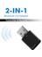 Siyah Bluetooth 5.0 Kablosuz Av Alıcısı-Vericisi Alıcı Mini USB 3.5mm Aux Jack Stereo Müzik Kablosuz Bluetooth Adaptörü Tv Pc Için Araba Hoparlörü (Yurt Dışından) 2