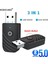 Siyah Bluetooth 5.0 Ses Adaptörü Alıcı Verici 3.5mm Auxjack Stereo Ses Adaptörü Mini Tv Pc Araç Kiti Için USB Dongle Adaptörü (Yurt Dışından) 2