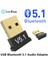 Siyah Lcckaa USB Bluetooth Adaptörü 5.1 Verici Bluetooth Alıcısı Ses Bluetooth Dongle Bilgisayar Laptop Için Kablosuz USB Adaptörü (Yurt Dışından) 2