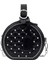 Moda Kadın Omuz Crossbody Deri Yuvarlak Perçin Zincir Çanta (Yurt Dışından) 3