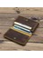 Kımlık/kredi Kartı Tutucu Bifold Ön Cep Cüzdan Hakiki Deri Vintage Inek Deri Unisex Cüzdan Kredi Kartı Tutucu Seyahat (Yurt Dışından) 3