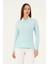 Mswkadın Regular Fit Sky Blue Uzun Kollu Polo 1