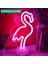 Usb’li Flamingo Neon LED Işıklı Masa ve Gece Lambası Dekoratif Aydınlatma - FC247 4