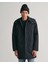 Erkek Siyah Regular Fit Kapüşonlu Mont 7006353.5 1