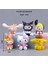 Kuromi My Melody Cinnamoroll Pochacco Pompompurin Hello Kitty 6 Parça Figür Seti 1