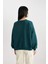 Coool Oversize Fit Bisiklet Yaka Kalın Kumaş Sweatshirt A4177AX23WN 4