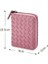 Ince Dokuma Deri Cüzdan Erkek Kartvizitlik Kadının Kredi Kartı Çantası Unisex Moda Trendi Fermuarlı Notecase Değişim Çanta (Yurt Dışından) 5