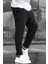 Siyah Basic Waffle Kumaş Erkek Pantolon 6509 2