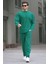 Yeşil Basic Regular Fit Erkek Eşofman Takımı 5927 1