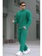 Yeşil Basic Regular Fit Erkek Eşofman Takımı 5927 2