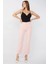 Kadın Basic Paçası Kesik Jean Pantolon Pembe 1
