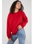 Kadın Bisiklet Yaka Uzun Kollu Basic 3 Iplik Şardonlu Sweatshirt 3