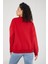 Kadın Bisiklet Yaka Uzun Kollu Basic 3 Iplik Şardonlu Sweatshirt 5