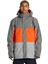 Gri - Turuncu Erkek Kapüşon Yaka Uzun Kayak Montu ADYTJ03063_DEFY Jacket 1