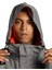 Gri - Turuncu Erkek Kapüşon Yaka Uzun Kayak Montu ADYTJ03063_DEFY Jacket 3