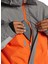 Gri - Turuncu Erkek Kapüşon Yaka Uzun Kayak Montu ADYTJ03063_DEFY Jacket 4