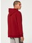 Siyah - Kırmızı Erkek Kapüşonlu Baskılı Sweatshirt FOA402599 B1B Po Hoodıe 2.0 2