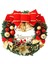 Yay Knot Bell Balls ile 16 Inç Noel Çelenk Mutlu Noeller (Yurt Dışından) 1