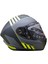 Helmets Kapalı Kask (Mat Siyah/sarı) 3