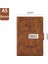 Cicibears A5 200 Sayfa Kilitli Retro Defter - Kahverengi (Yurt Dışından) 1